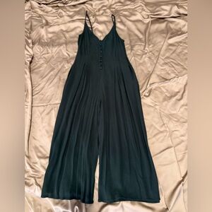 L.A. Hearts Forest Green Button-Front Romper